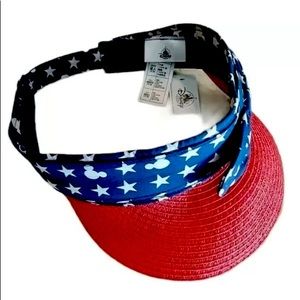 Disney Parks Hidden Mickey Americana Visor 4th Of